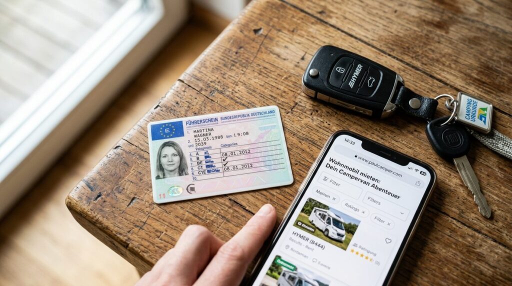 Close-up realistic photo of a drivers license document with